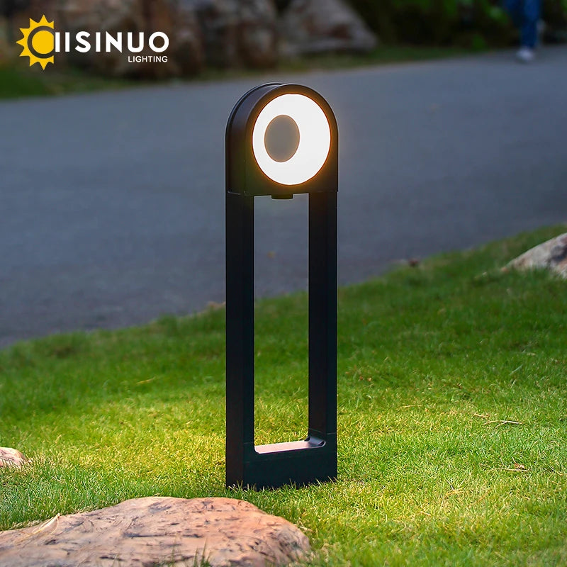 Paysage extérieur moderne LED chemin lumière 12W IP65 pilier en aluminium lumières résistant à l'eau pour jardin allée Patio allée Decora