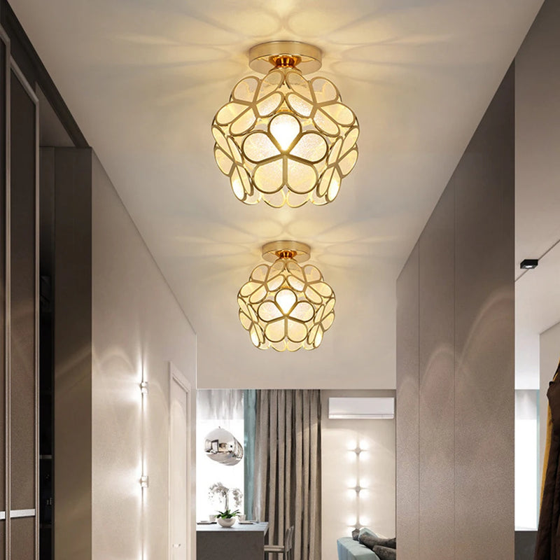 plafonnier moderne en cristal led pour décoration luminaire