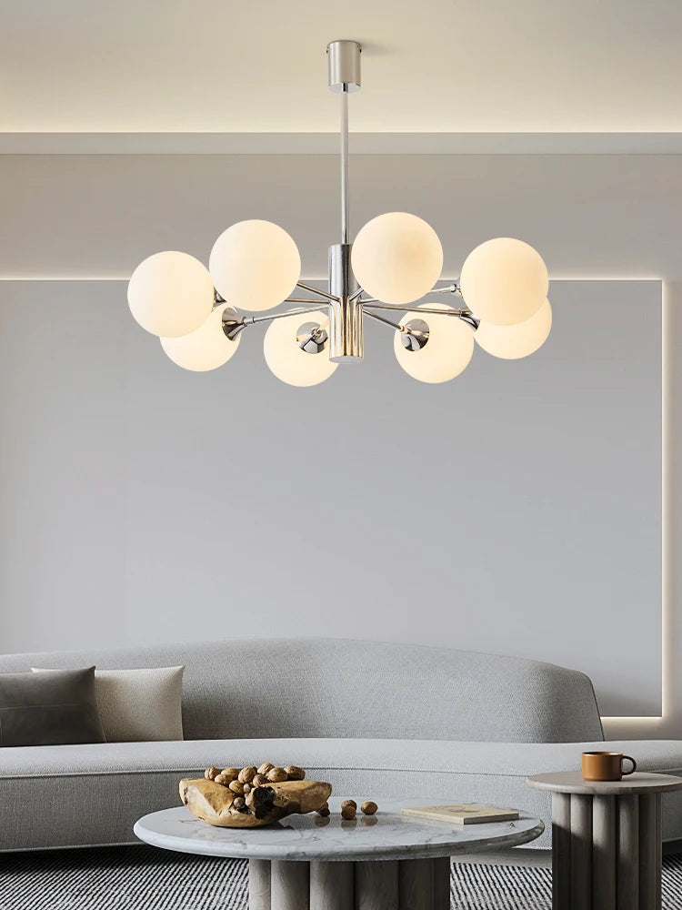 lustre design nordique moderne forme haricot magique luxe éclairage intérieur