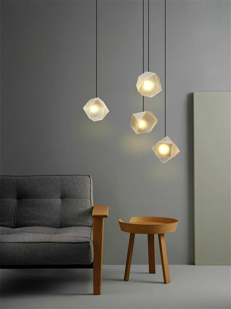 2024 Modern LED Chandelier Nordic Home Decoration Club Front Desk Hanging Light Office Restaurant Ceiling Chandelier