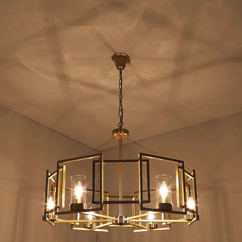 suspension en cuivre design créatif pour un éclairage élégant