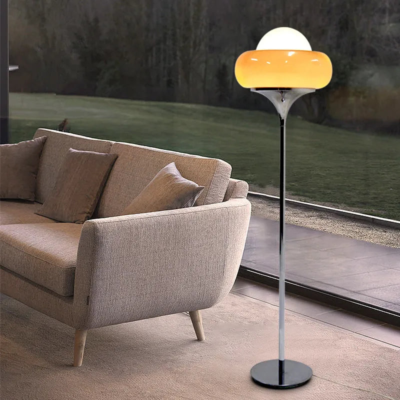 lampadaire vintage en verre pour décoration intérieure
