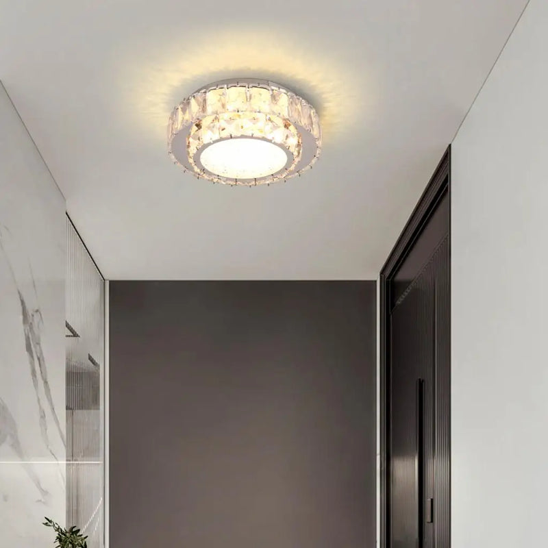 plafonnier led en cristal nordique moderne pour intérieur