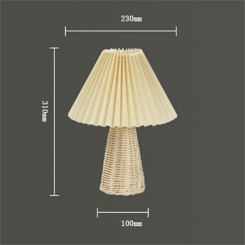 lampe de table plissée