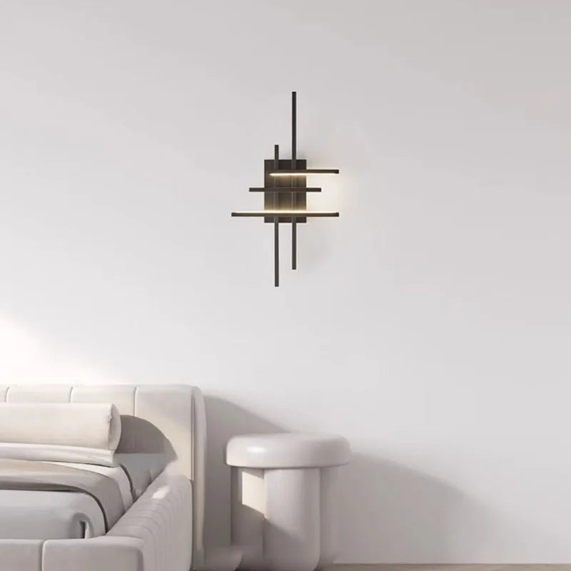 applique murale led minimaliste en laiton