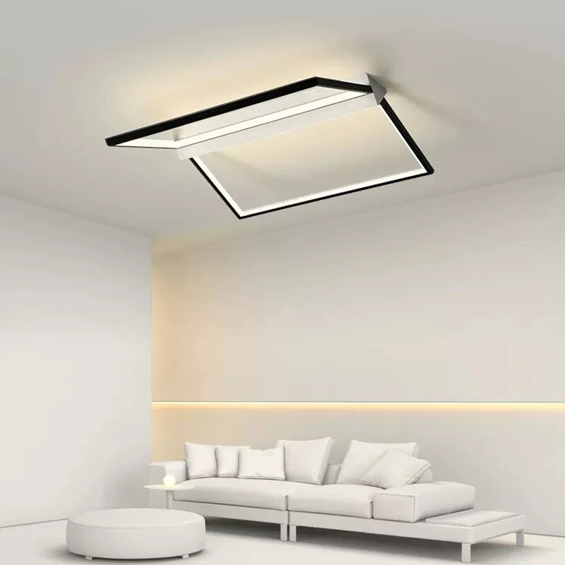 Plafonnier LED ligne lumière simple déco intérieure