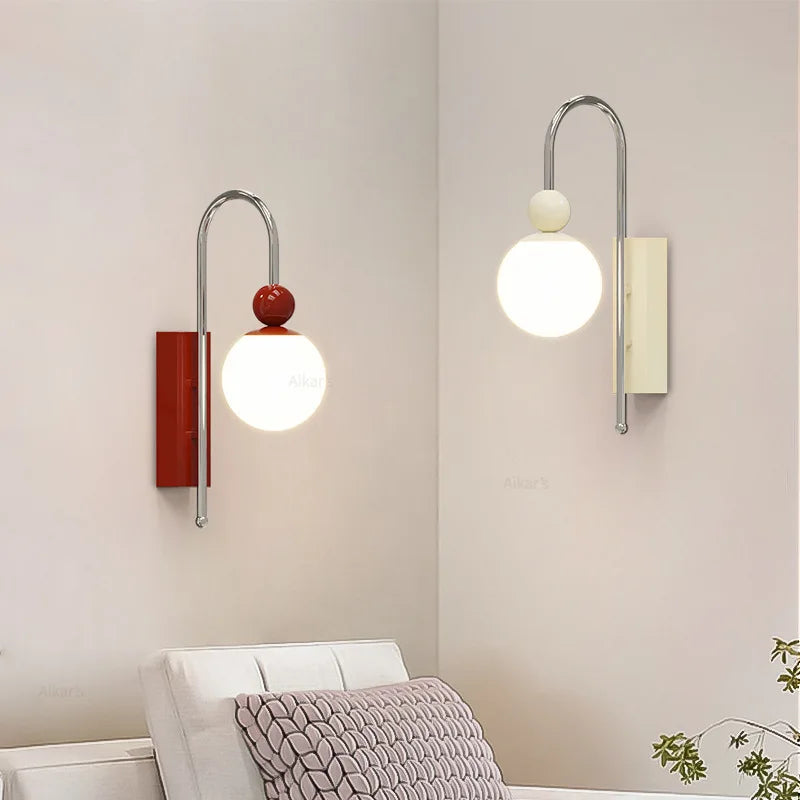 style lampe led murale métal gradation variable