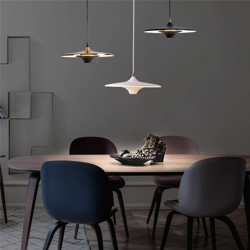 suspension led modernes simples et créatives nordiques