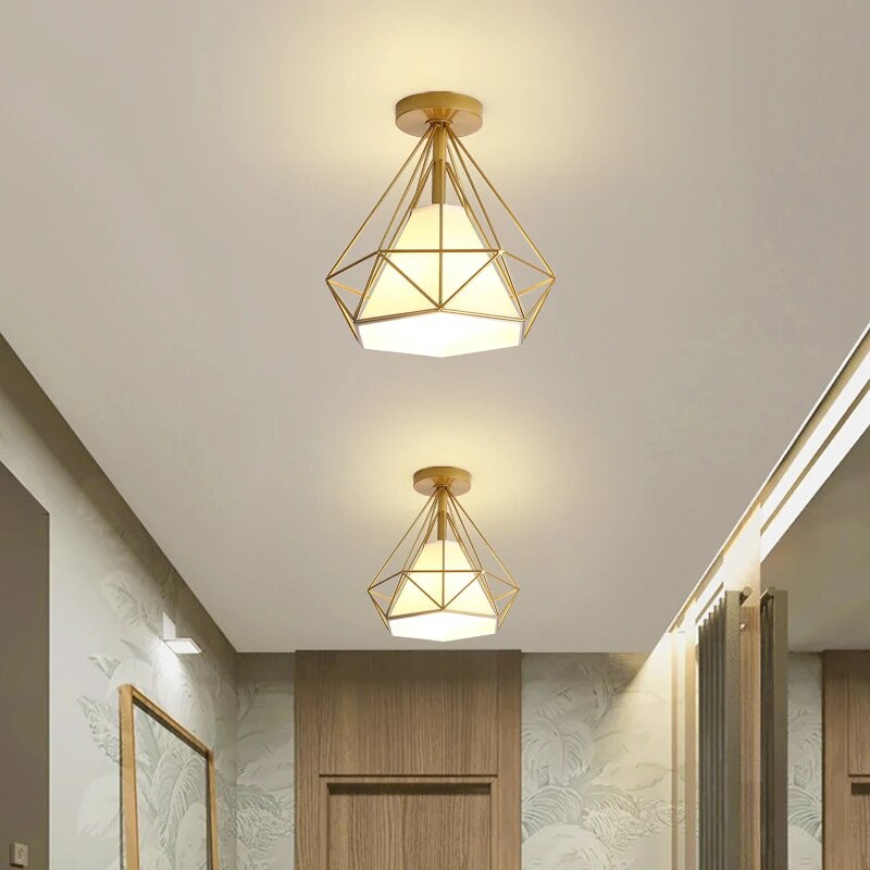 Plafonnier simple moderne blanc