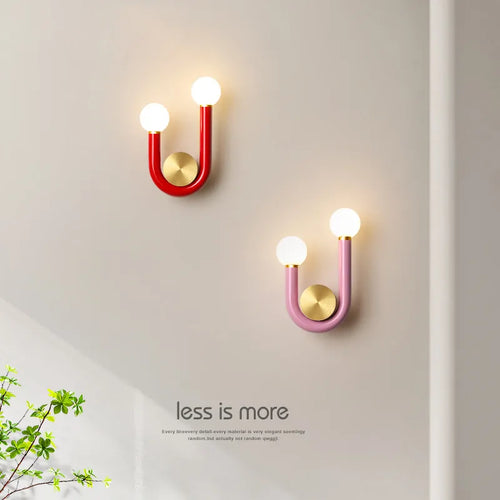 Applique murale LED modernes Style nordique minimaliste en forme de U