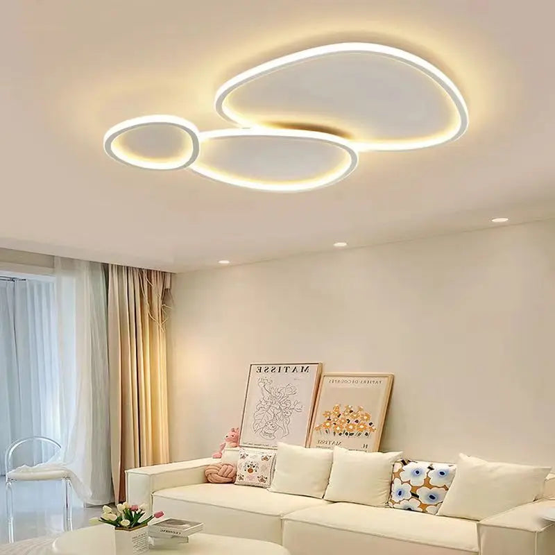 plafonnier nordic led rond luminaire d'éclairage décoratif intérieur