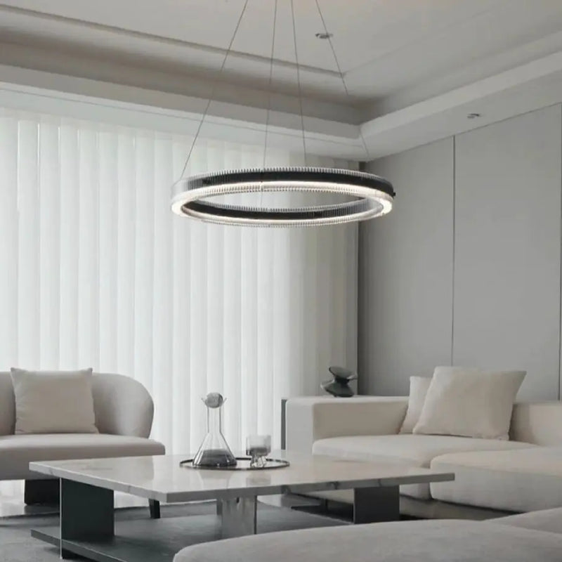 lustre nordique moderne en verre led de luxe