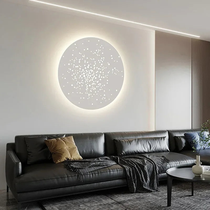 applique led murale moderne décorative pour fond d'art