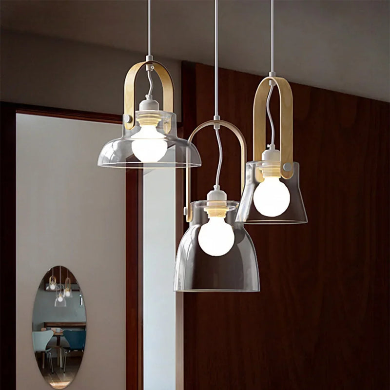 suspension design nordique moderne en verre décoration intérieure