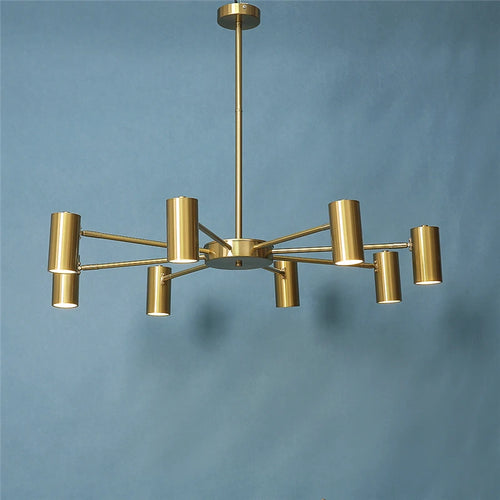 lustre nordique minimaliste moderne réglable multi-têtes créatif