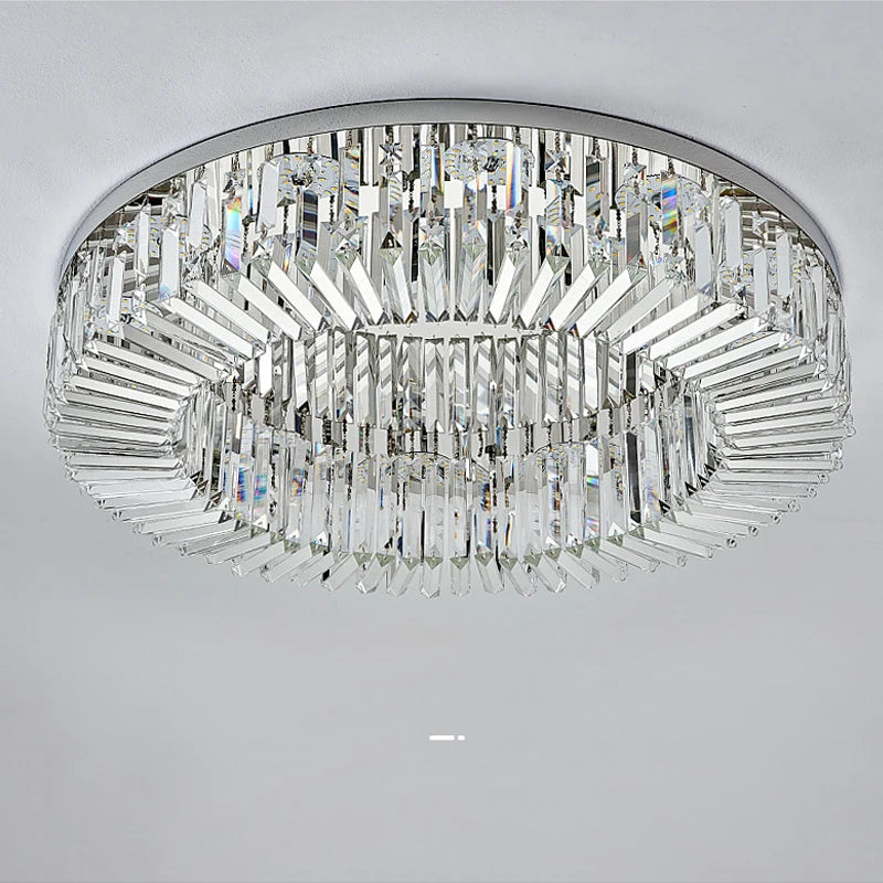 Plafonnier Led en cristal de luxe au design moderne