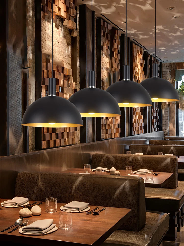 lustre led créatif style industriel rétro pour restaurant