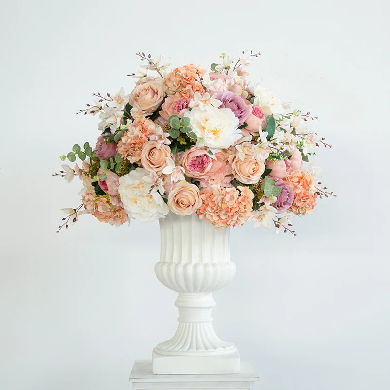 boules de fleurs artificielles en soie pour décoration de mariage et photo
