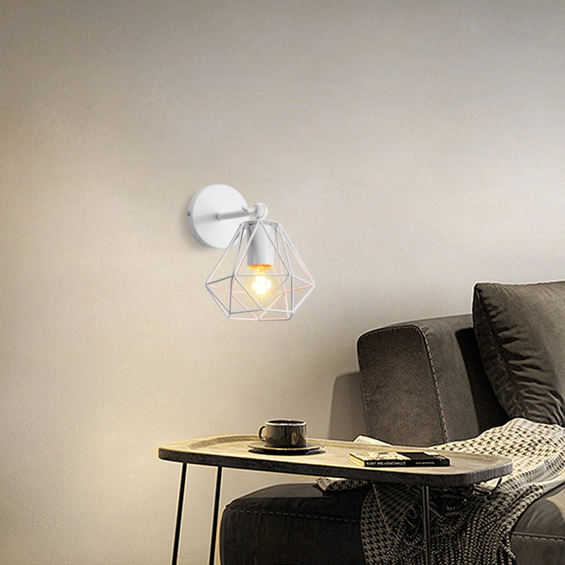 applique murale vintage cage loft industriel led éclairage intérieur