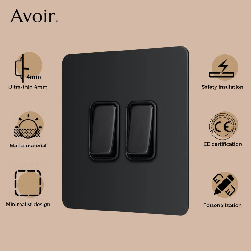 interrupteur mural à bouton poussoir variateur led avec port usb
