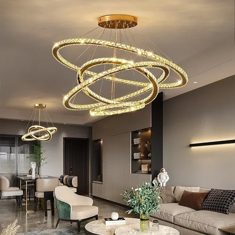 Moonriver Lighting Suspension en cristal modernes pour plafond salon chambre lustre décorations pour la maison suspension lumière lustre