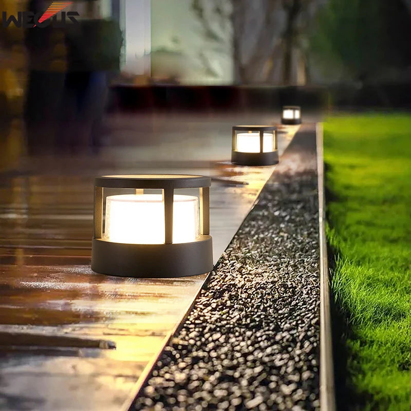 pack poteaux lumineux led extérieurs étanches haute luminosité