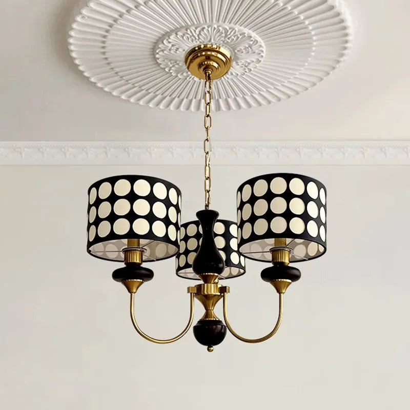 lustre en cuivre moderne pour hôtel et décoration intérieure