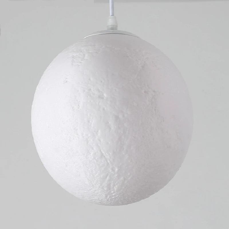 Suspension boule lune imprimée en 3D