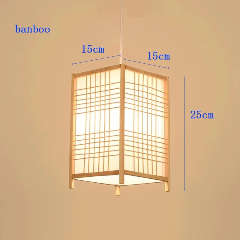 Suspension en bambou nordique moderne