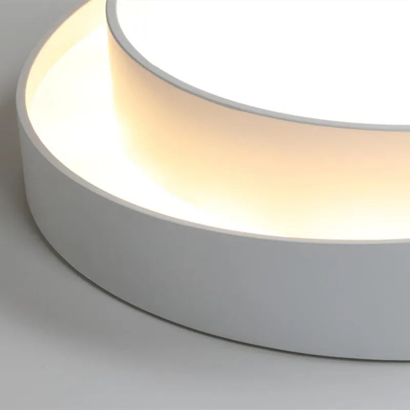 Plafonnier rond moderne led Art plafonnier Studio cuisine chambre allée balcon couloir blanc plafonnier design