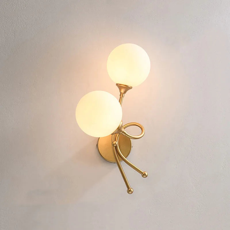 applique murale led avec boule de verre pour intérieur