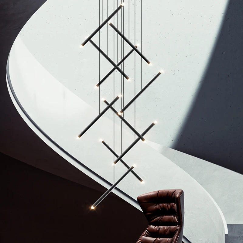 lustre moderne led pour terrasse intérieure et grenier