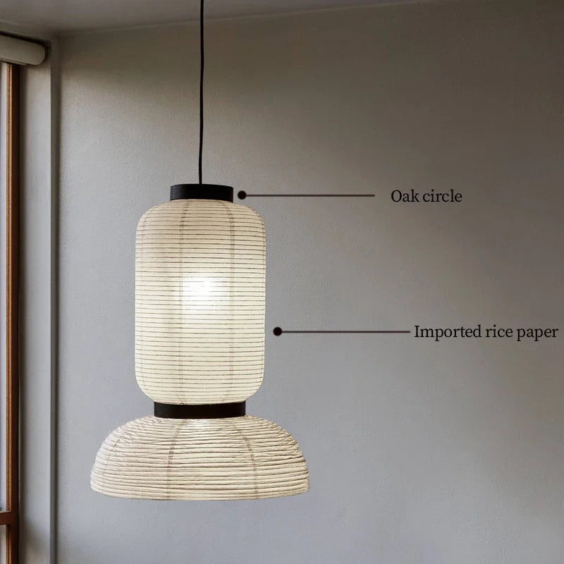 SANDYHA lanterne chinoise papier de riz lustre Art décor concepteur lampe à LED chambre salon salle à manger suspension éclairage fait à la main
