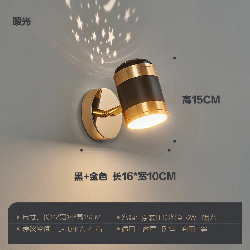 applique murale led rotative moderne lampe de lecture décoration luminaria