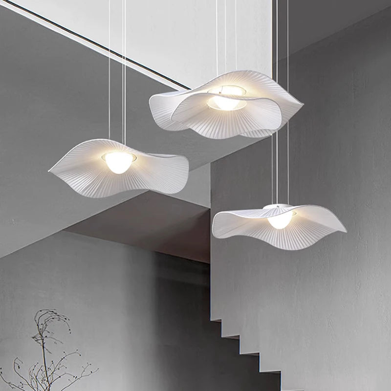 lustre led style wabi sabi nordique minimaliste loft suspension