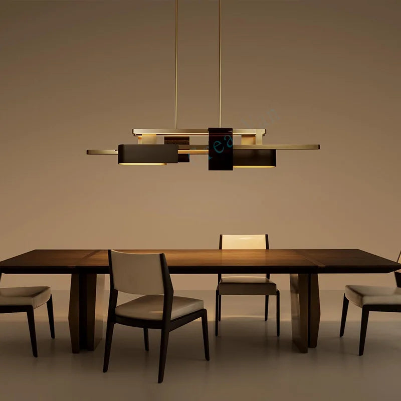 lustre nordique post-moderne 	 en acier inoxydable led personnalisé