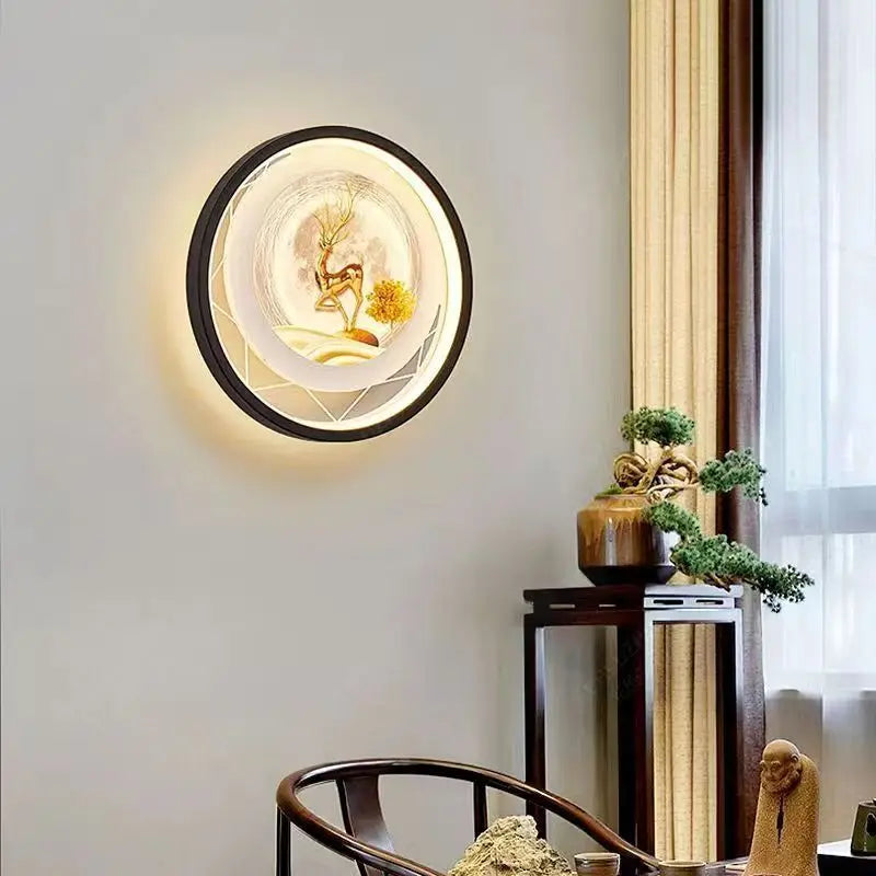 Applique murale LED moderne et ronde