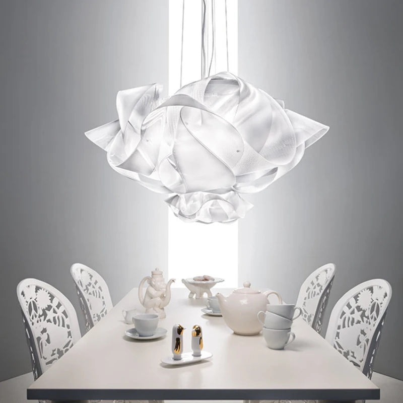 suspension Slamp italien Fabula blanche fleur