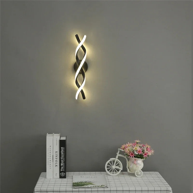 applique murale minimaliste moderne en acrylique led