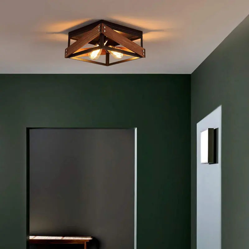 Style américain plafonnier Vintage créatif salon couloir lumière étude salle à manger chambre cuisine plafonnier