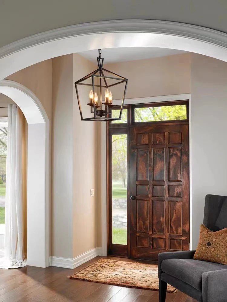 Lampe de salle à manger design nordique rectangulaire