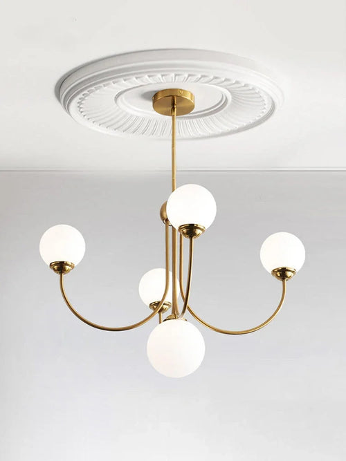 lustre vintage à LED pour décoration intérieure élégante