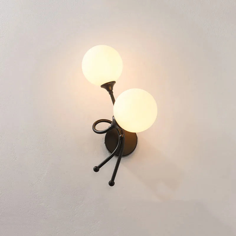 applique murale led avec boule de verre pour intérieur