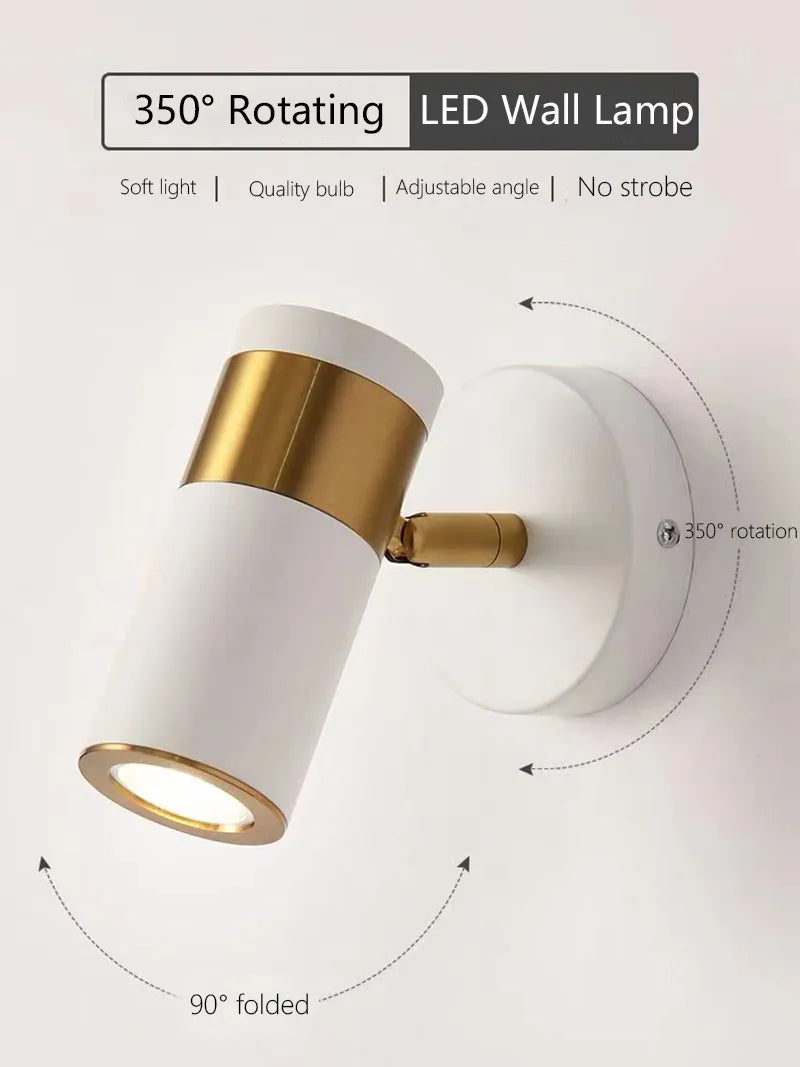 Applique murale nordique réglable led