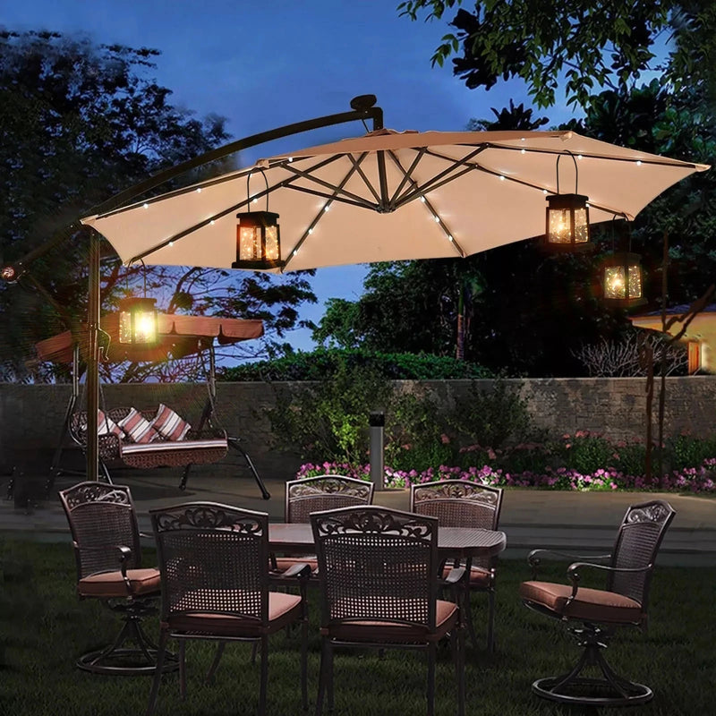 lanterne solaire décorative pour jardin et cour extérieure