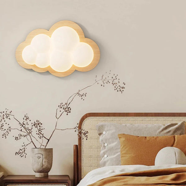 Led Blanc Nuage Applique Murale Veilleuse Dessin Animé Chambre D'Enfant