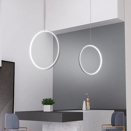 lustre led minimaliste style nordique luminaire d'intérieur suspendu
