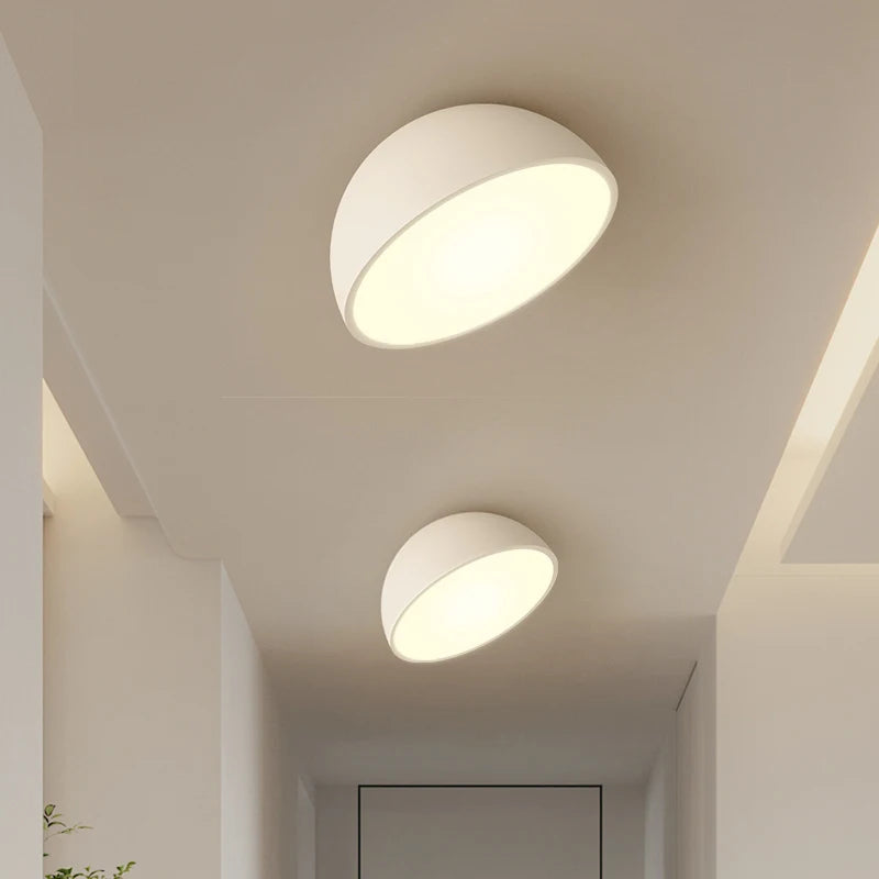 Plafonniers Led créatifs en acrylique blanc et noir