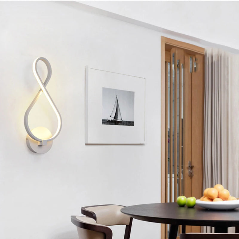 Applique murale led moderne intérieur couloir allée porche balcon éclairage domestique lustre