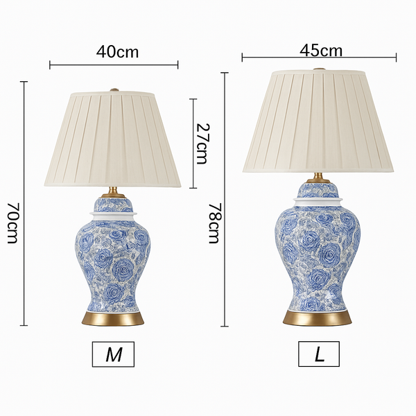 Lampe en céramique écru et abat-jour en polyester recyclé Busset | Maisons du Monde